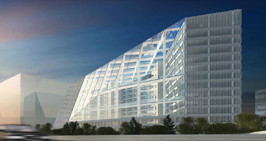 The new shared Amsterdam HQ of Deloitte and AKD will feature Philips connected lighting system for offices (Image: PLP Architects)