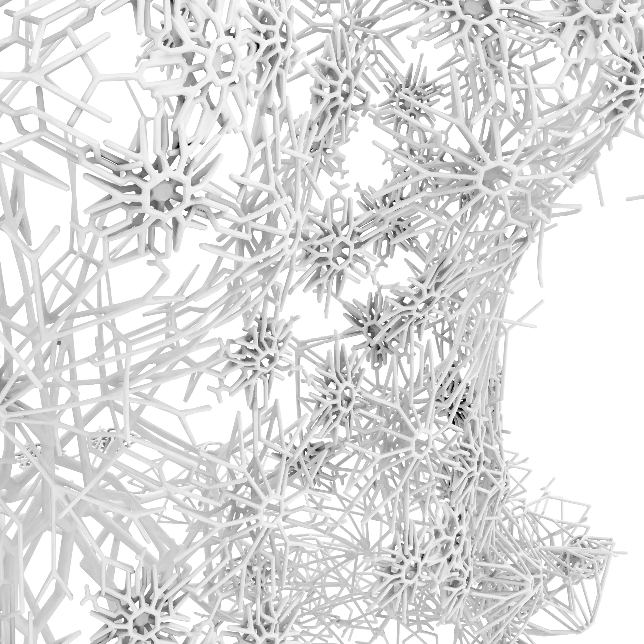 The corset's design resembles traditional lace fabric