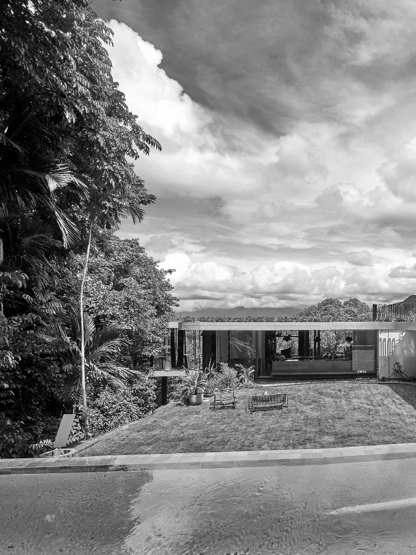 Pool and private courtyard at the Planchonella House