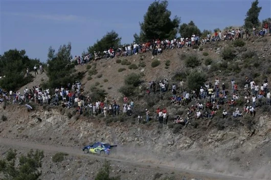 It might have been inhospitable for the cars, but not for the crowds