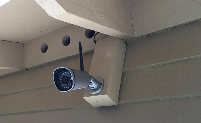 The system uses a Foscam IP camera, which takes photos when it detects motion and sends the images to a deep learning network for processing
