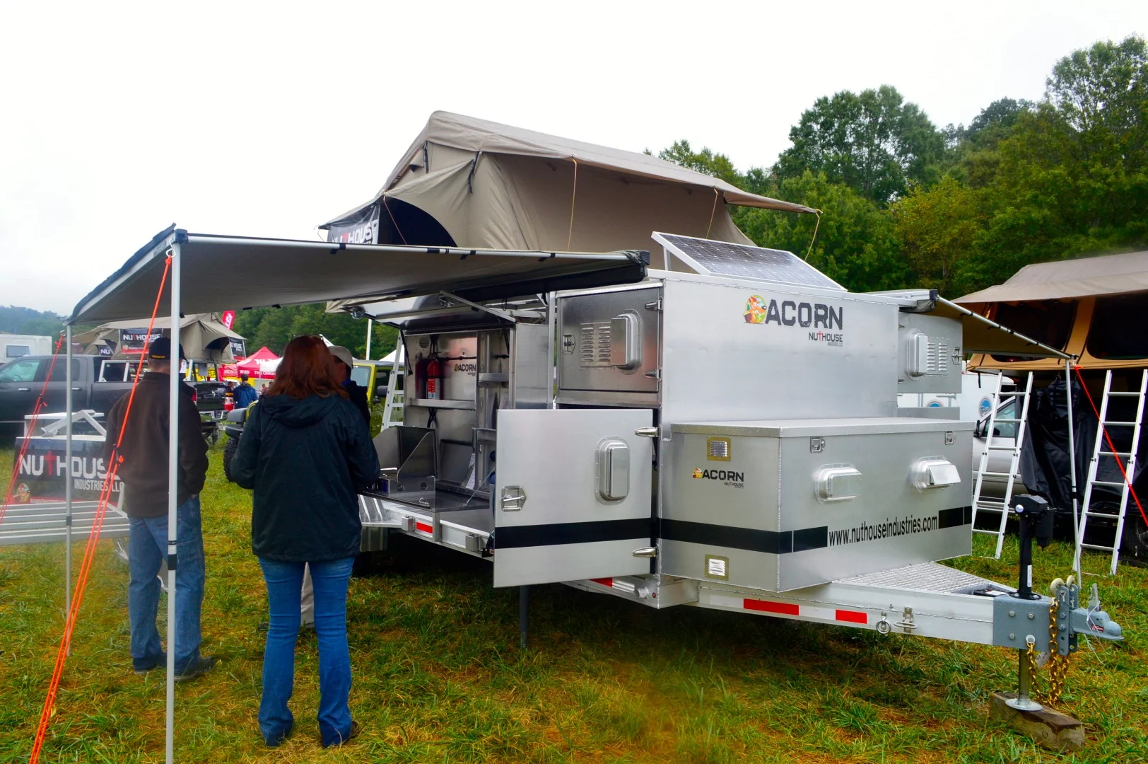 The Nuthouse Acorn is designed to haul a utility vehicle to the trail and camp out