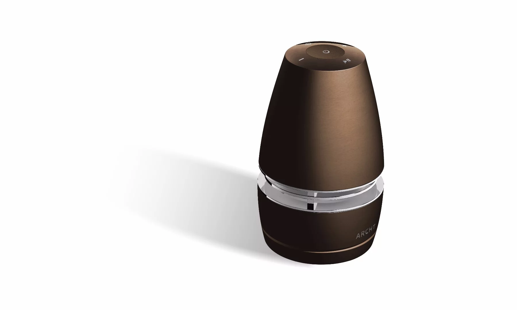 The Archt Mini speaker in dark gold