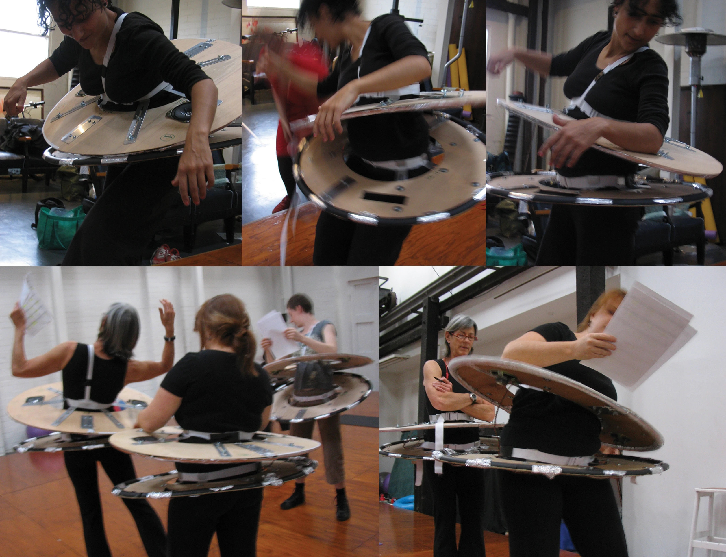 The hipDiskettes learning to play a piece of music (Photo: D Wilde)