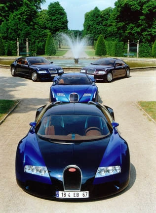 The Veyron emerged from several concept car designs