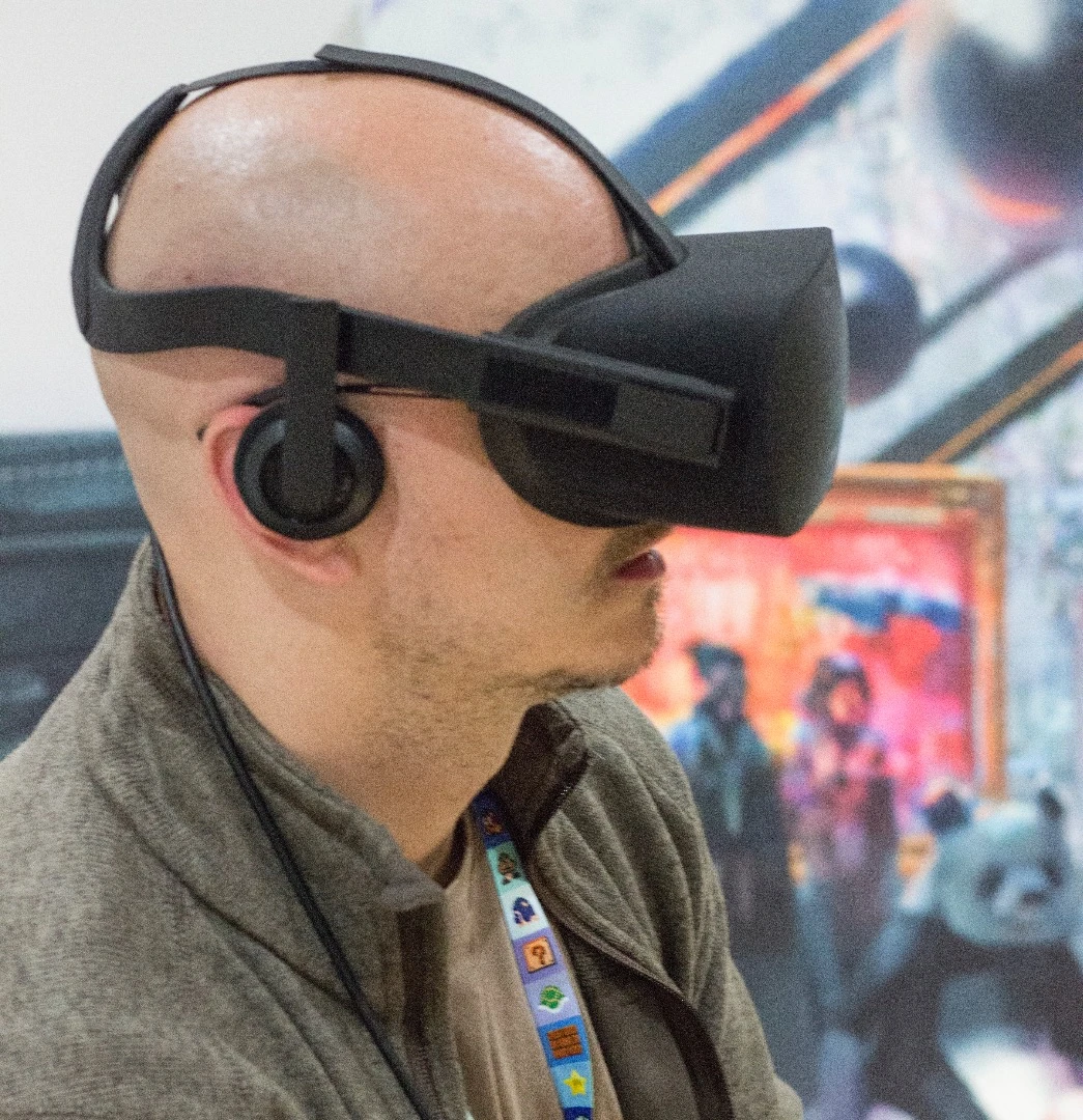 The consumer Rift feels fairly lightweight, and handles glasses a little better than the DK2 did
