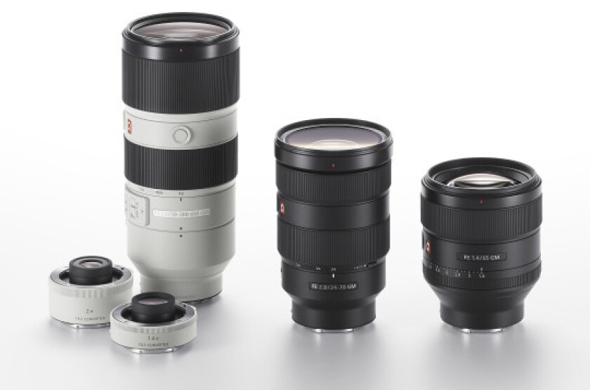 The first G Master lenses from Sony include a 24-70-mm constant F2.8 standard zoom, an 85-mm F1.4 prime and a 70-200-mm constant F2.8 telephoto zoom