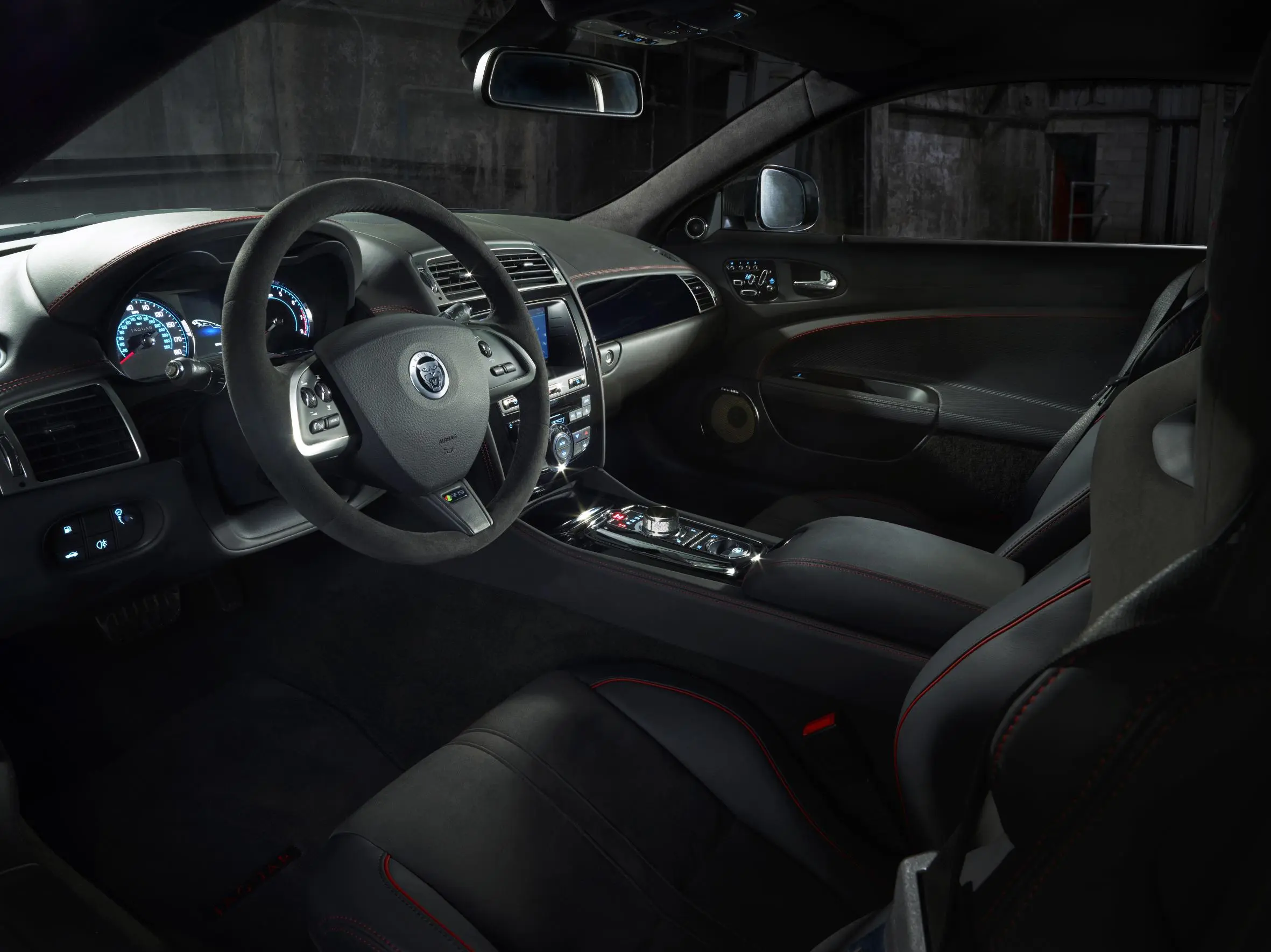 New front and rear suspension tweaks include a wider front track, and a new steering system with a faster steering ratio...all courtesy of Jaguar’s F-Type
