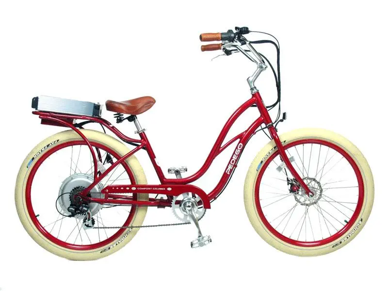 Pedego electric bikes are styled after classic beach cruisers
