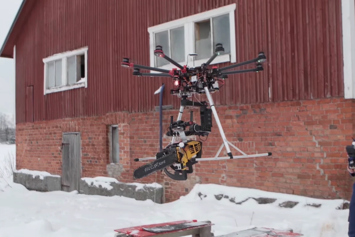 The Killer Drone would sadly meet its demise with a floating pink balloon