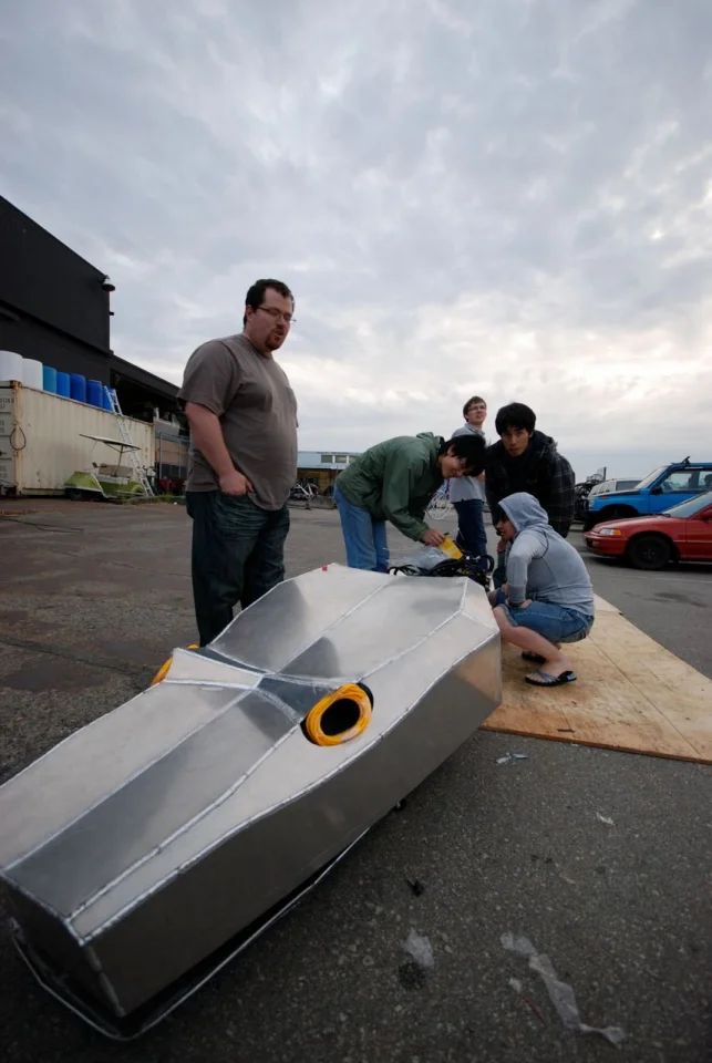 eatART members working on Titanoboa