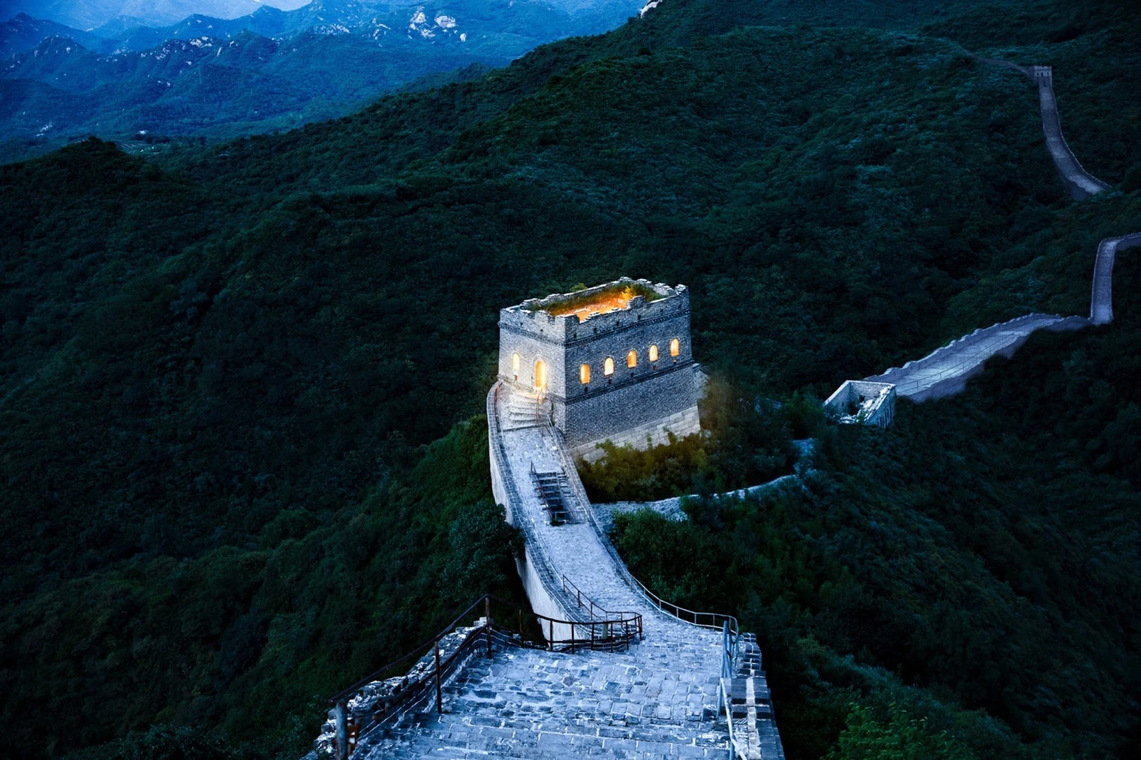 The winners of the competition will spend a night at the highest watchtower in a section of the wall near Beijing