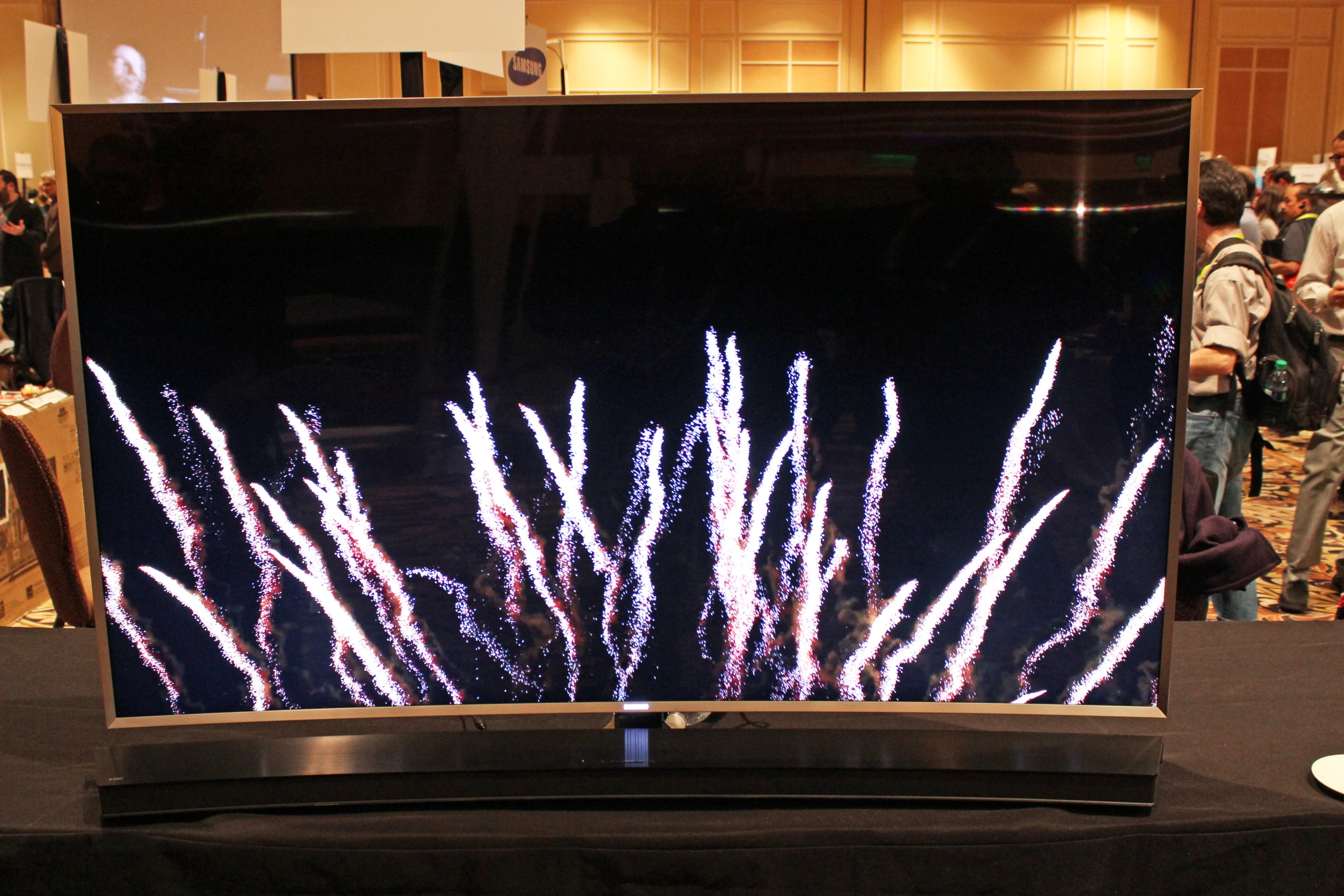 Samsung claims the technology means eyeballs will be blessed with 64 times the color expression of conventional TVs (Photo Will Shanklin/Gizmag.com)