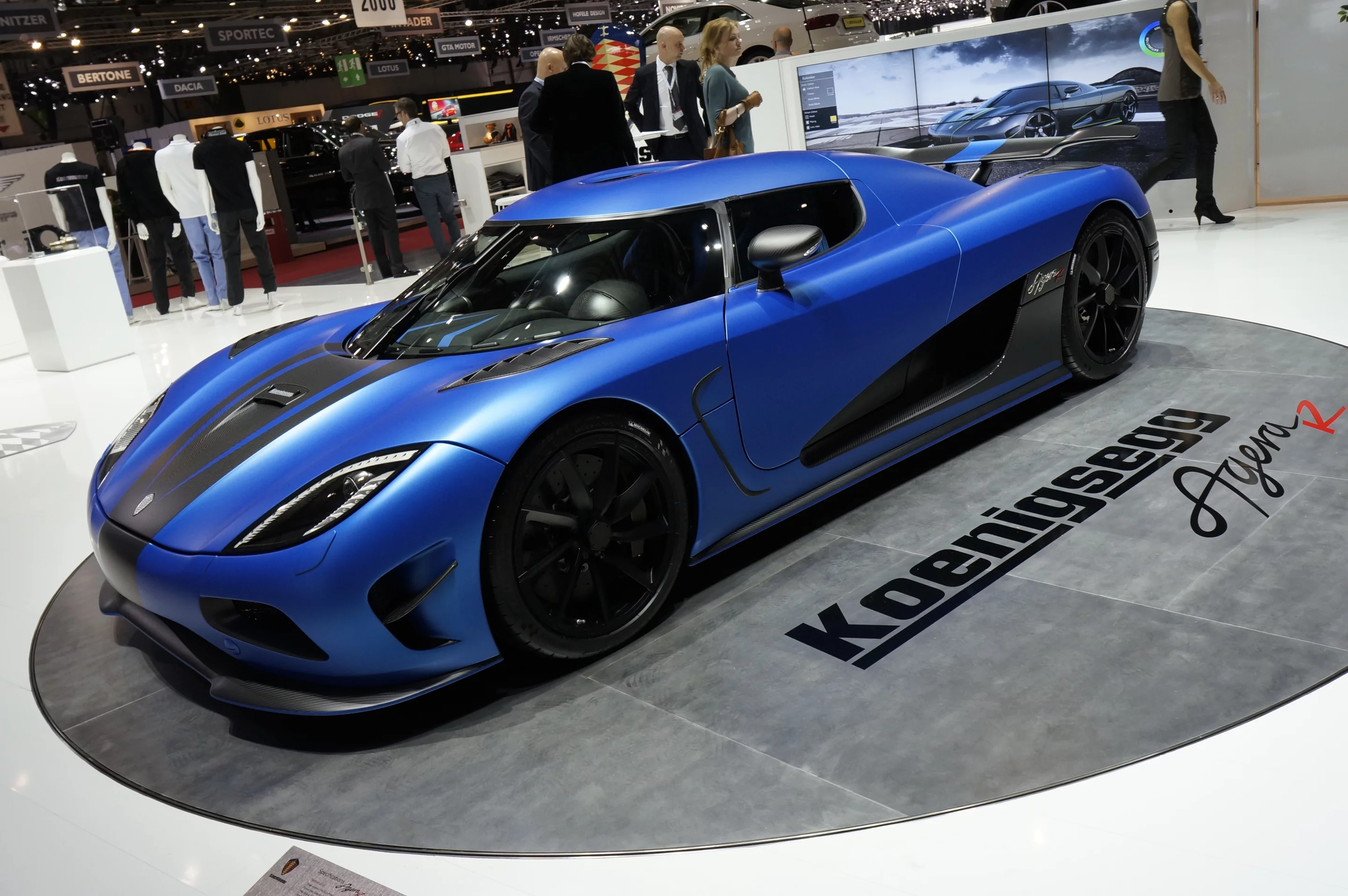 The Agera R on display at Geneva Auto Show 2012