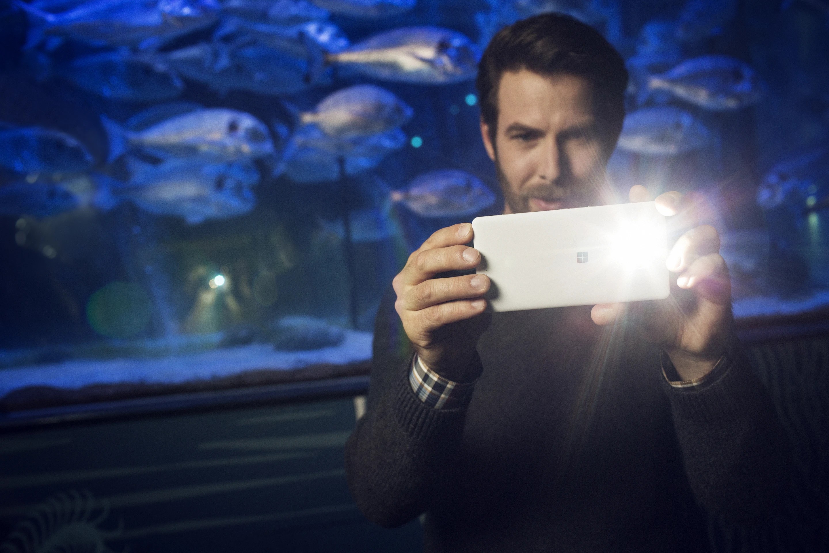 The rear shooter is a 20 MP camera with triple RGB flash