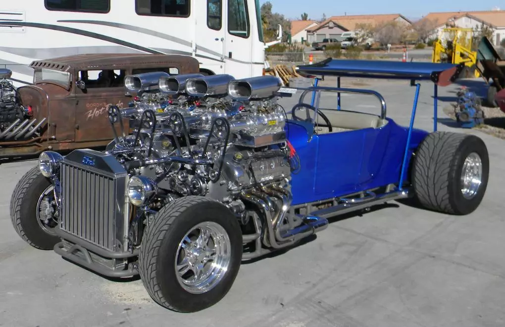 Double Trouble, now with four superchargers, makes it significantly easier to see out of than the previous twin-blower version