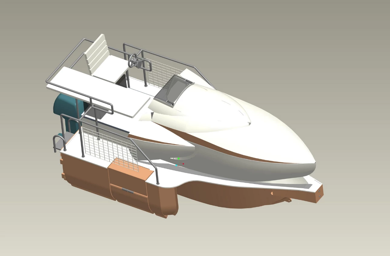 The Scoter sketch shows the wheels folded away into boat mode