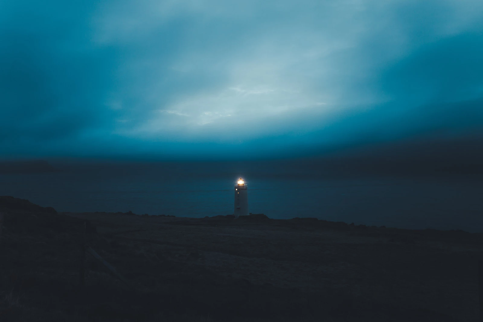Finalist in ‘The Great Outdoors’ category. A lonely lighthouse off the coast of Vatnsnes, Norðurland vestra (Iceland).