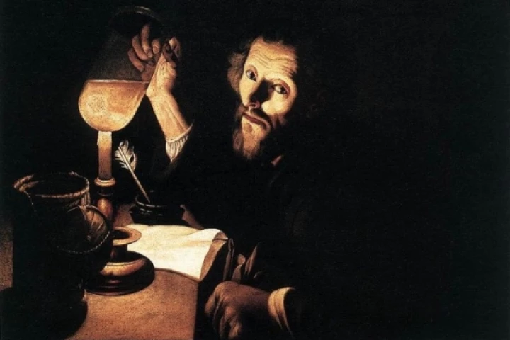 "A Doctor Examining Urine" by Trophime Bigot - 16th Century... we've been looking for something useful to do with it for a while