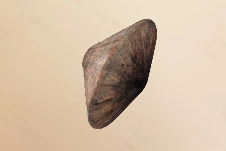 Artist impression of the Schiaparelli module before deploying its parachute