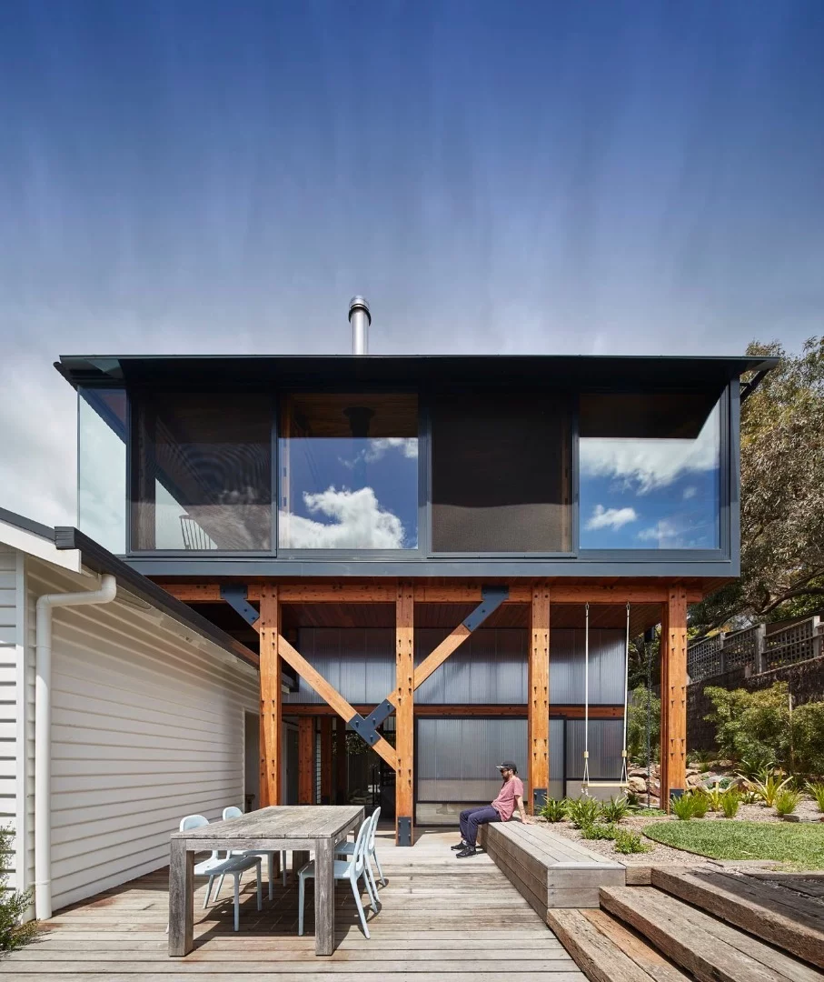 "We refused to have yet another Great Ocean Road shack sacrificed and replaced with a McMansion," says Austin Maynard Architects.