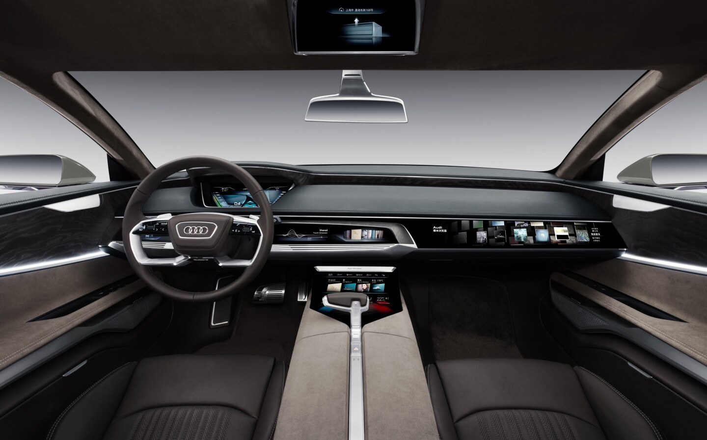 We're not sure how you focus on driving with so many pretty displays all around