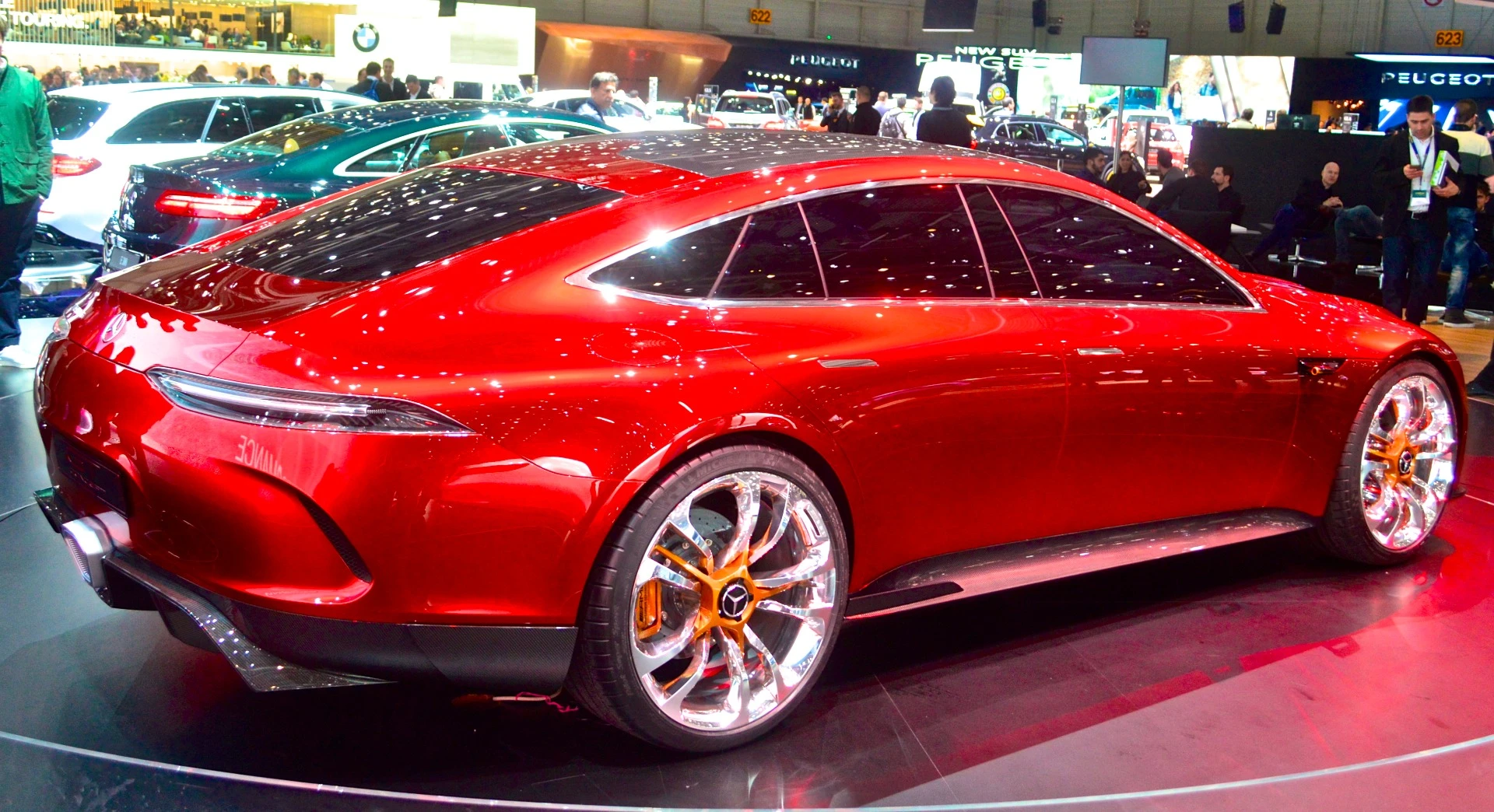 The Mercedes-AMG GT Concept makes its world premiere at the 2017 Geneva Motor Show