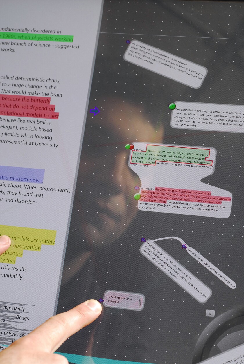 LiquidText is a new Windows 7 program, designed to facilitate the "active reading" of documents (Photo: Georgia Tech)