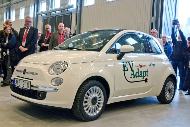 The CARe 500 is an electric version of the Fiat 500, and is now available in Europe