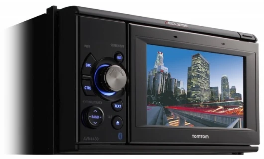 The Fujitsu AVN4430 car entertainment and navigation system