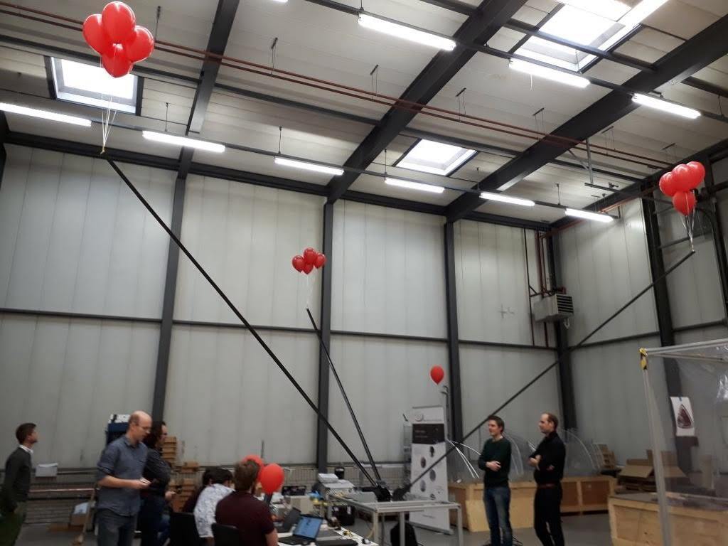 The NCLE (Netherlands-China Low-frequency Explorer) radio instrument uses three 5-meter-long carbon fiber antennas to capture the low-frequency signals