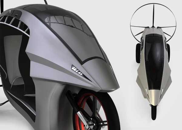 The paragliding motor trike concept (Image: Zvezdan Nedeljkovic)