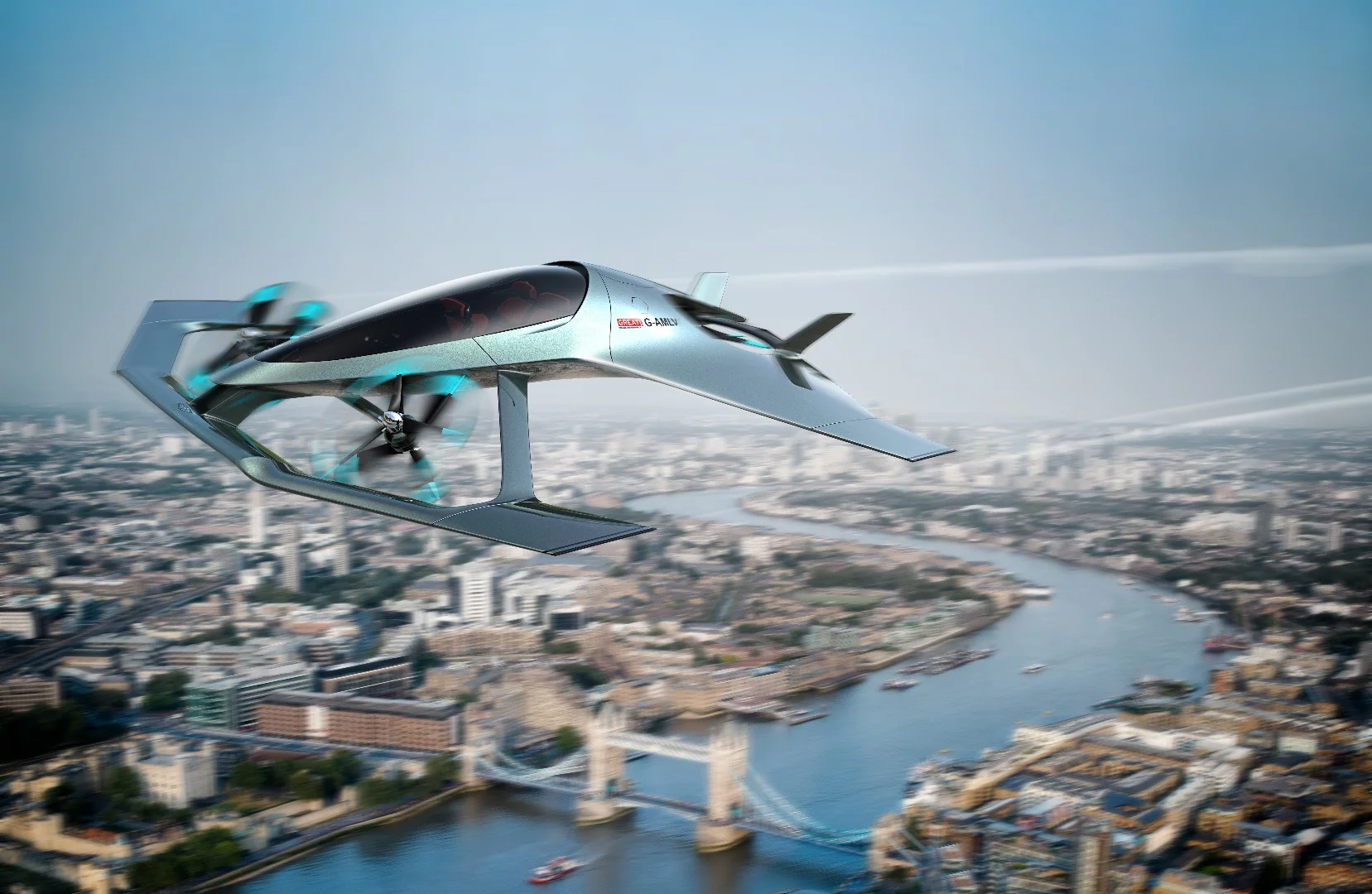 Aston Martin is presenting its Volante Vision flying taxi concept at the Farnsborough International Airshow this week