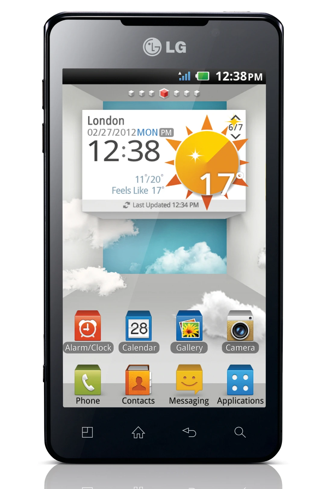 The Optimus 3D Max boasts a 4.3-inch glasses-free 3D display