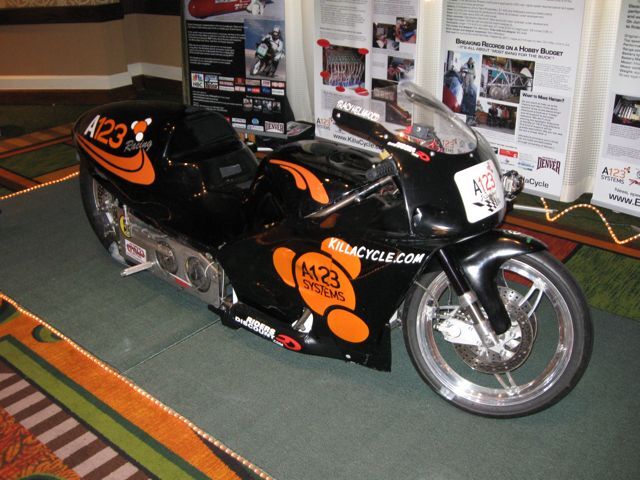 The KillaCycle, billed as the world's faster electric motorcycle