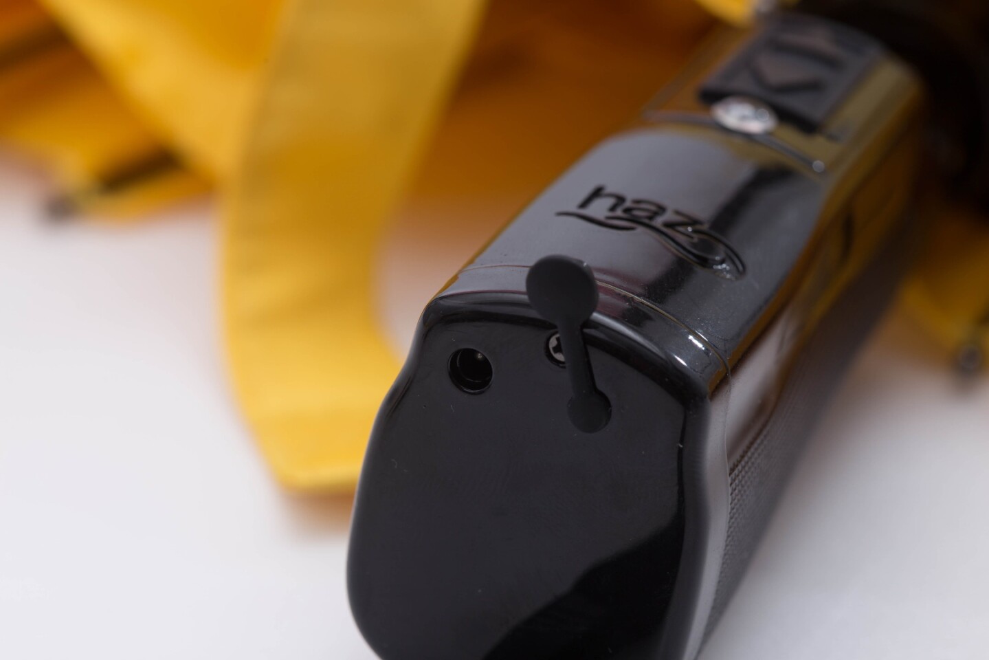 The Haz Umbrella can be put automatically up or down via the push of a button