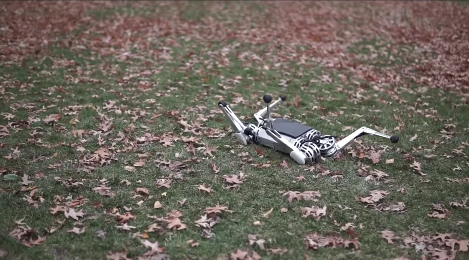 The MIT Mini Cheetah robot can pick itself up when knocked down