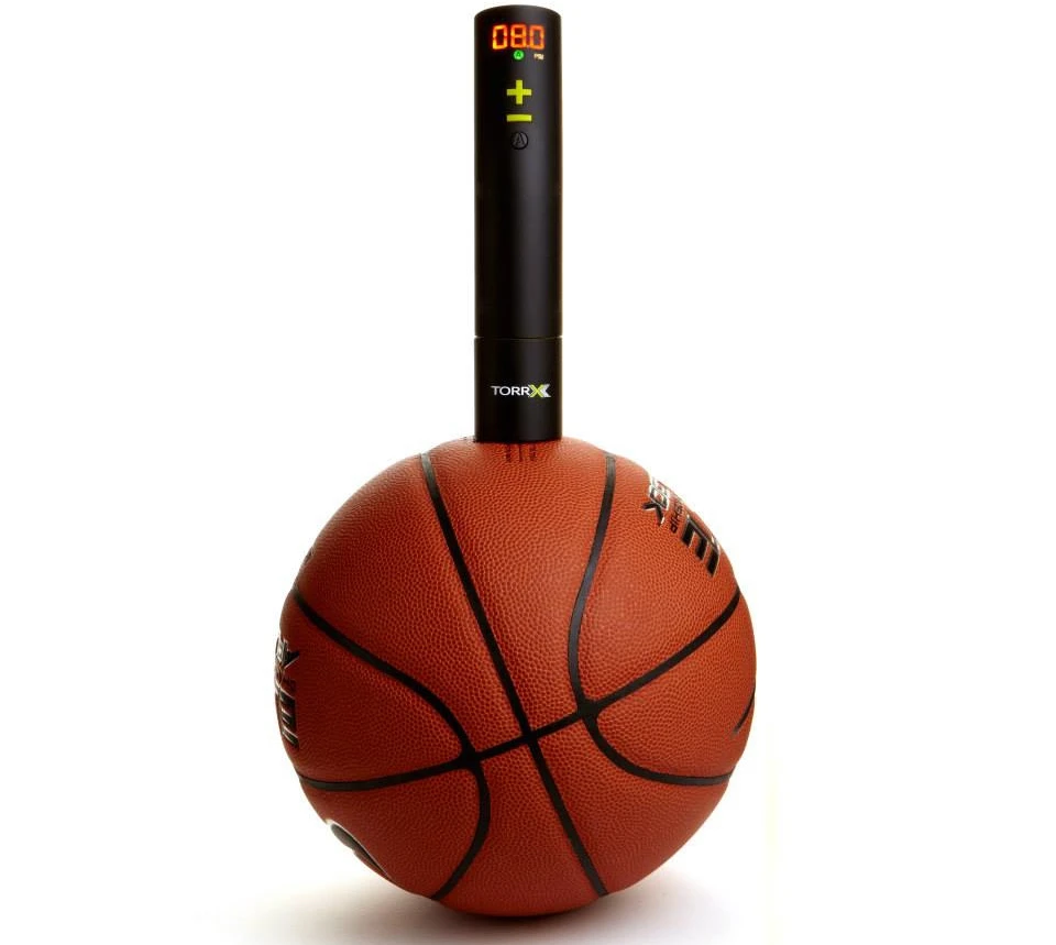 The water-resistant device is powered by a USB-rechargeable lithium-ion battery, one charge of which should allow for approximately 50 fillings of soccer balls, basketballs, volleyballs or footballs