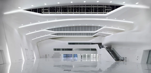 A 1,900 m2 (20,451 sq.ft) Design Cultural Park composed of an event hall, sports memorial area, relic museum and design gallery are included (Photo: Virgile Simon Bertrand)
