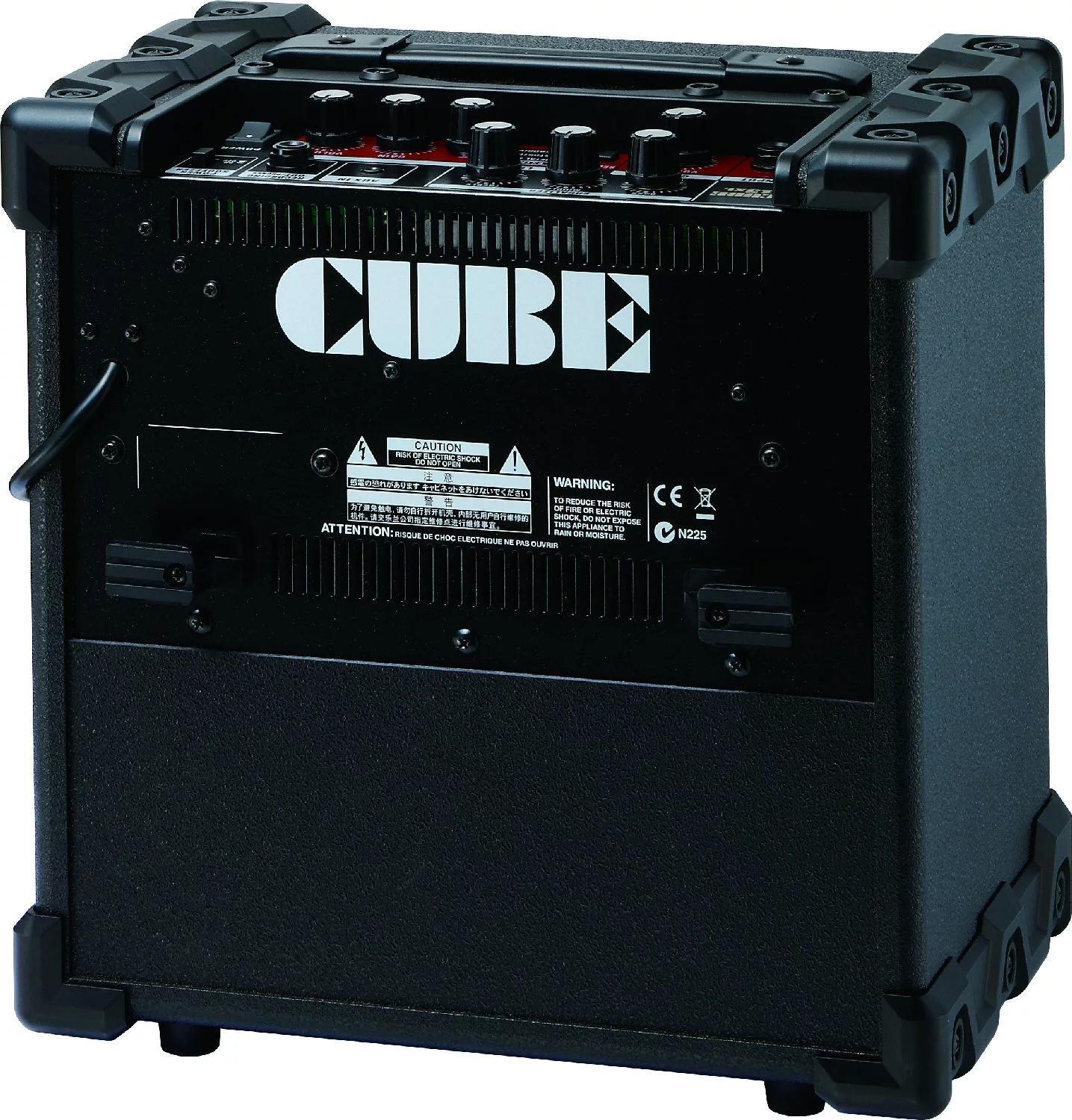 The rear of the Cube 15XL