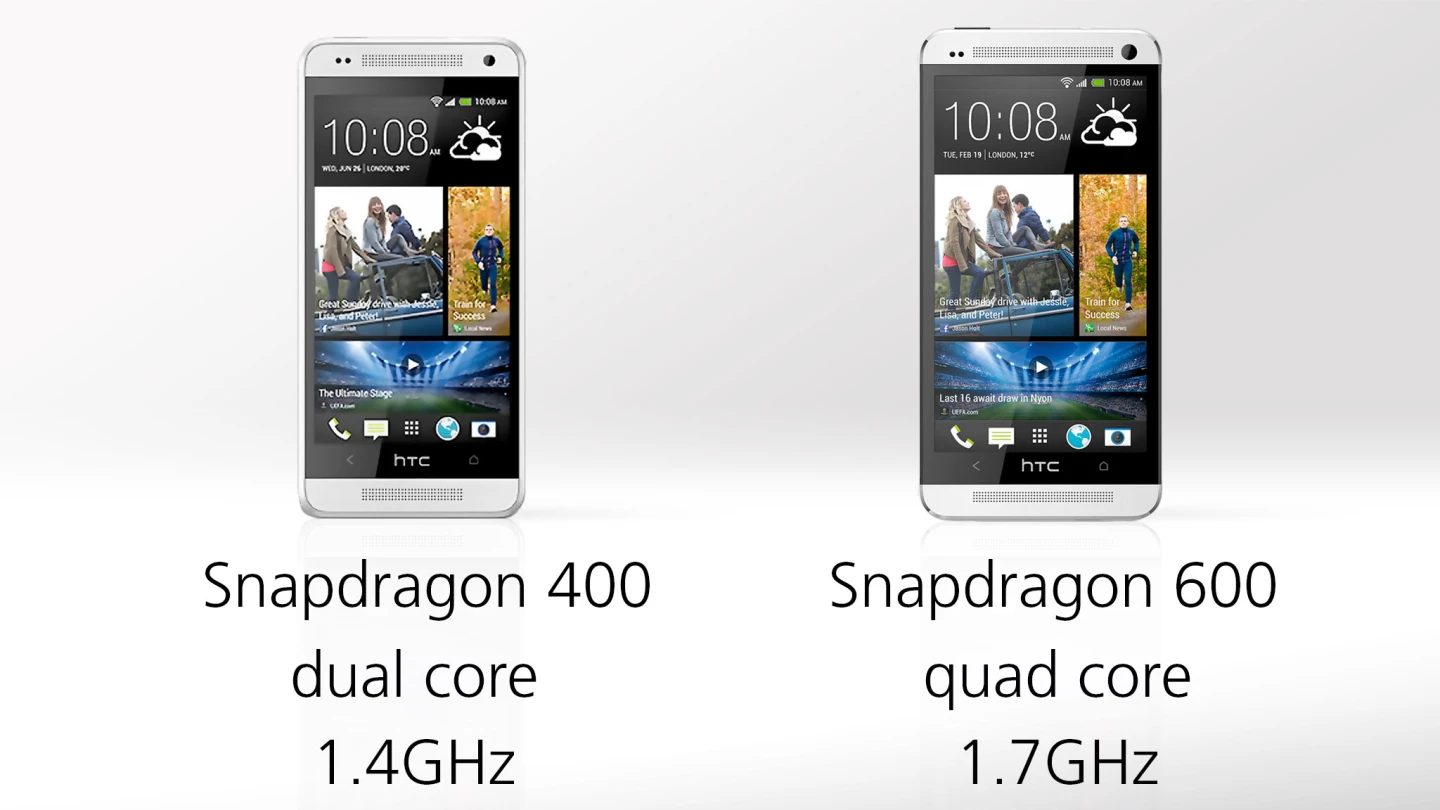 The mini's processor isn't quite on par with the One's, but it's still a 2013 Snapdragon, which is nothing to sneeze at