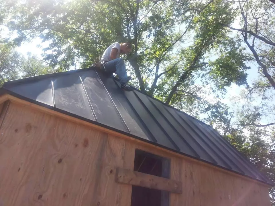 Malbon isn't a total novice when it comes to building design, as he studied architecture for a couple of years in the past (Photo: Tiny Chapel Weddings)