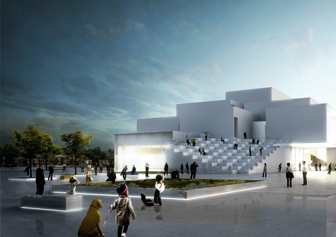 Once completed, the Lego House will measure 12,000 sq m (129,166 sq ft) (Image: The Lego Group)