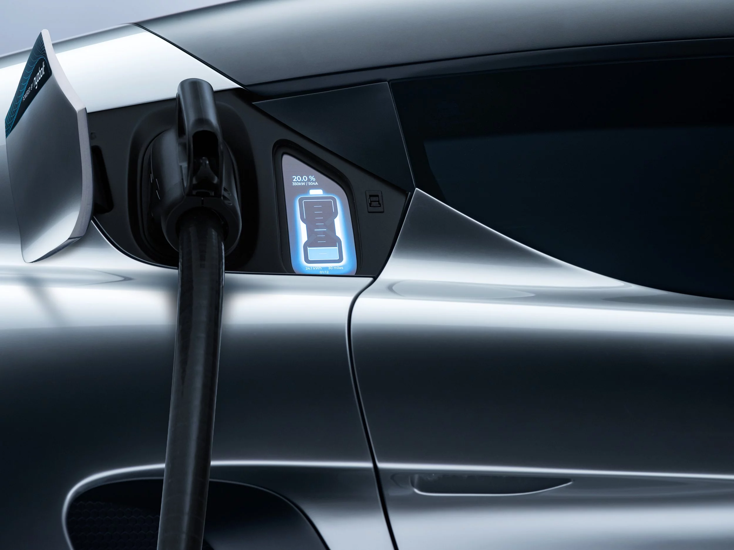 Nyobolt EV prototype charging at 503 amps, according to the image