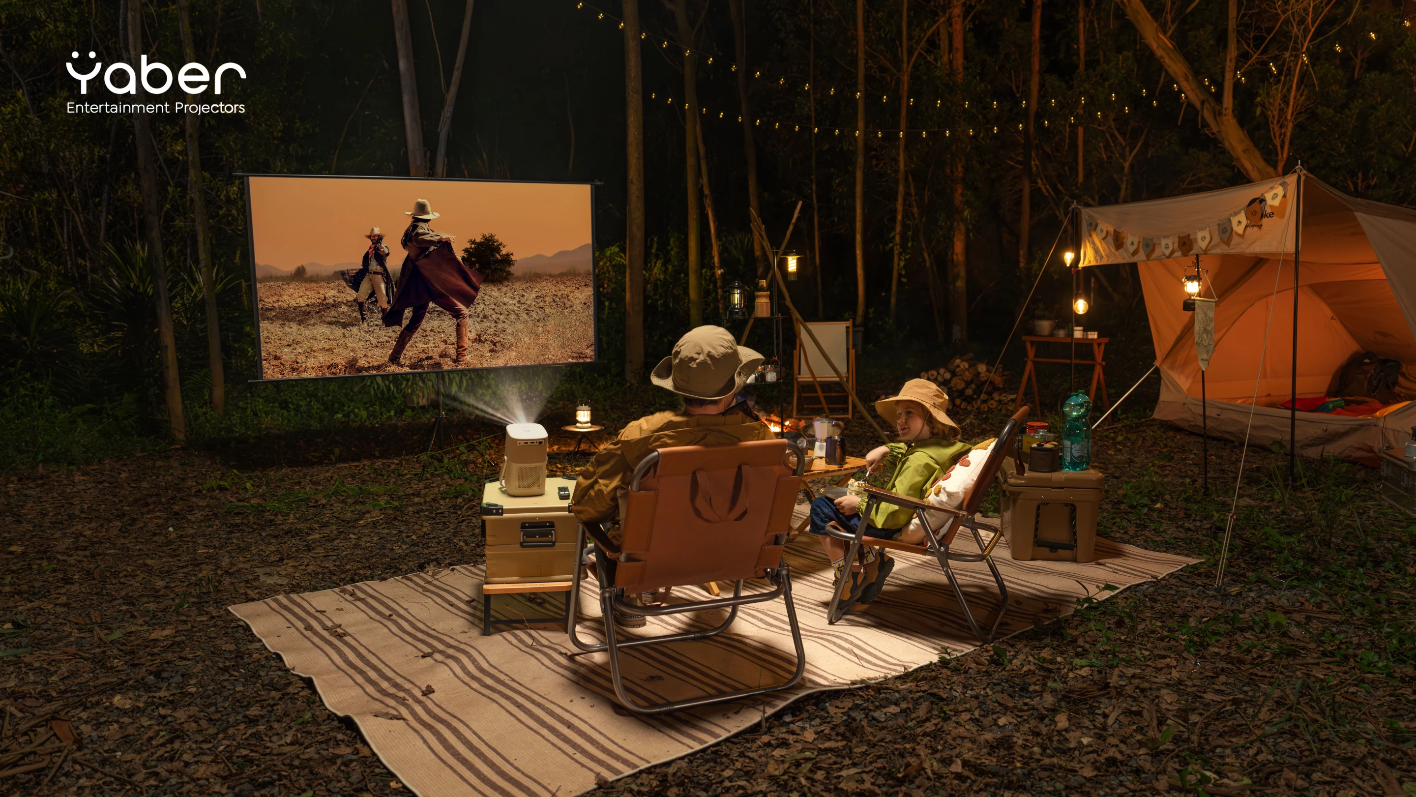 The Yaber T2 can throw Full HD visuals at up to 120 inches, with the soundtrack provided by two 8-W JBL speakers