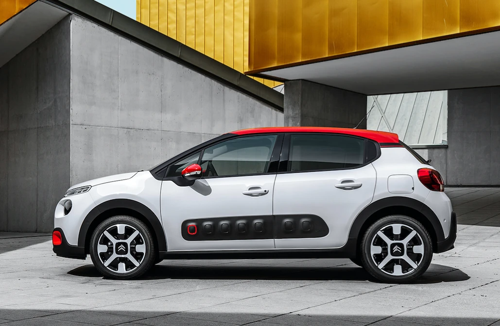 Airbumps feature on the side of the C3
