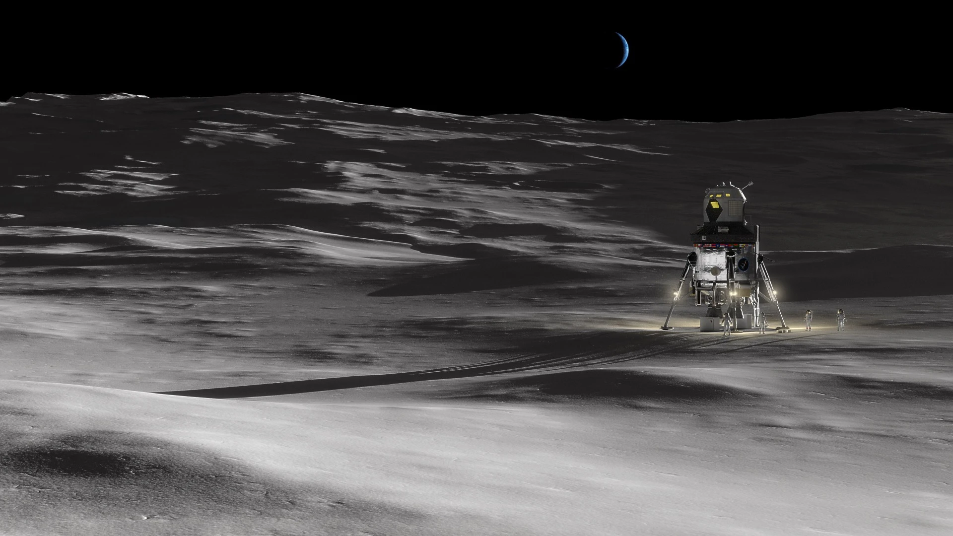 The landings would be part of NASA's plans for prolonged lunar exploration and exploitation