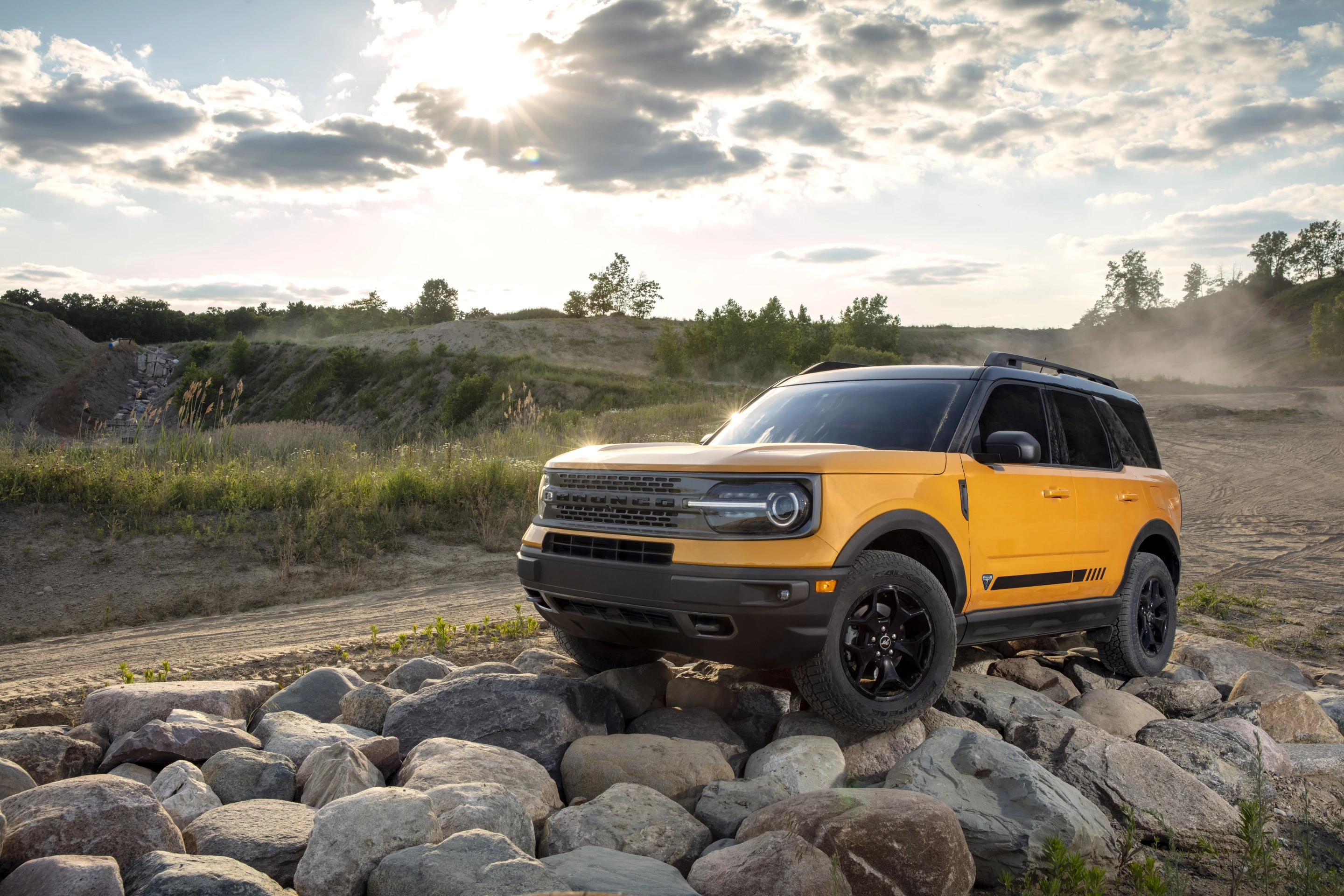 Differences from the larger Bronco are immediately apparent in the Bronco Sport’s side profile