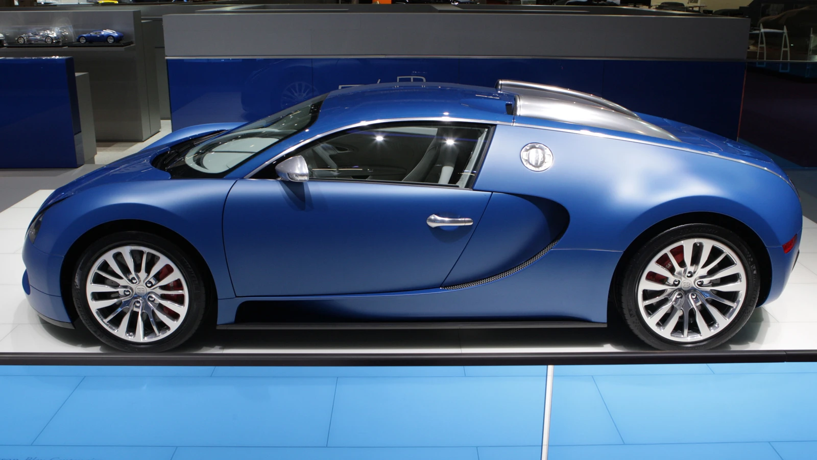 The Veyron Bleu Centenaire, produced to celebrate the company's 100th anniversary