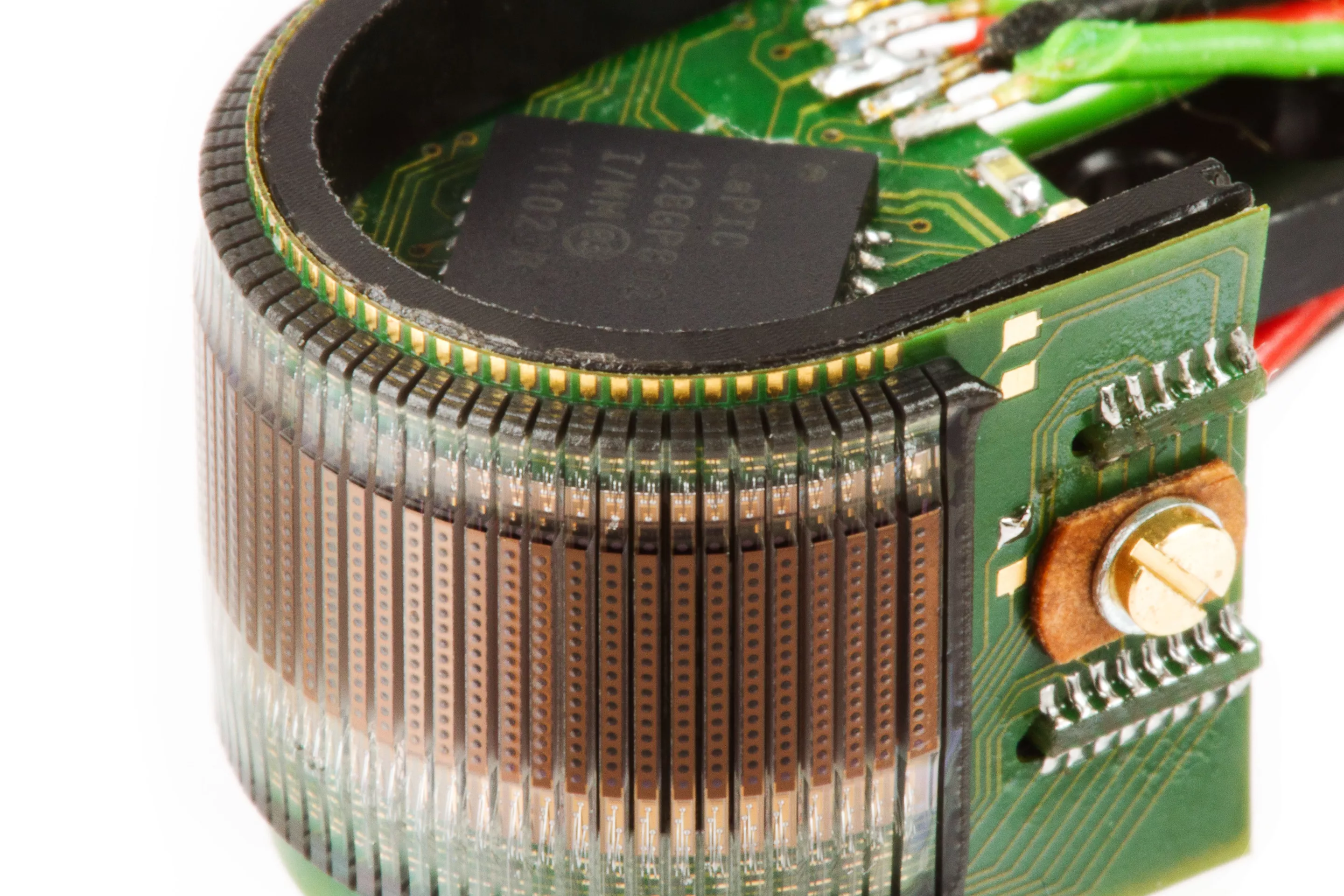 Detailed image of the processing units integrated in CurvACE